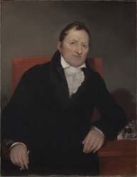 "Eli Whitney," portrait of the inventor, oil on canvas, by the American painter Samuel F. B. Morse. 35 7/8 in. x 27 3/4 in. Courtesy of the Yale University Art Gallery, Yale University, New Haven, Conn.